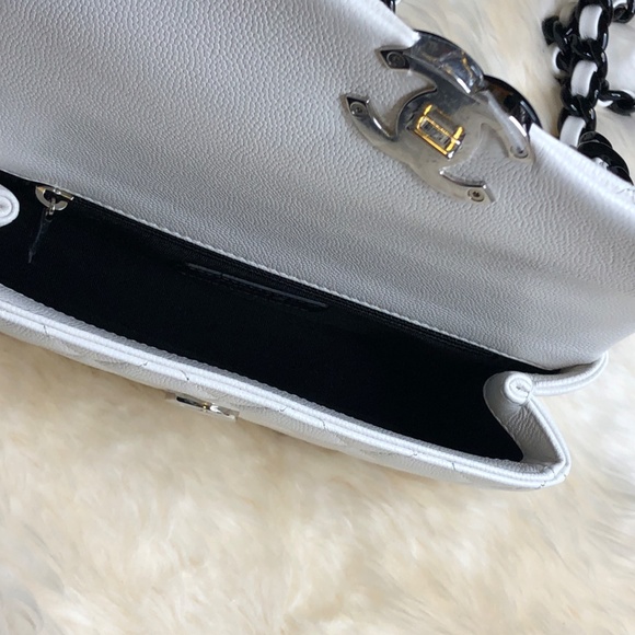 NEW 21C White Caviar Mini Rectangular Chunky Chain - Picture 7 of 8